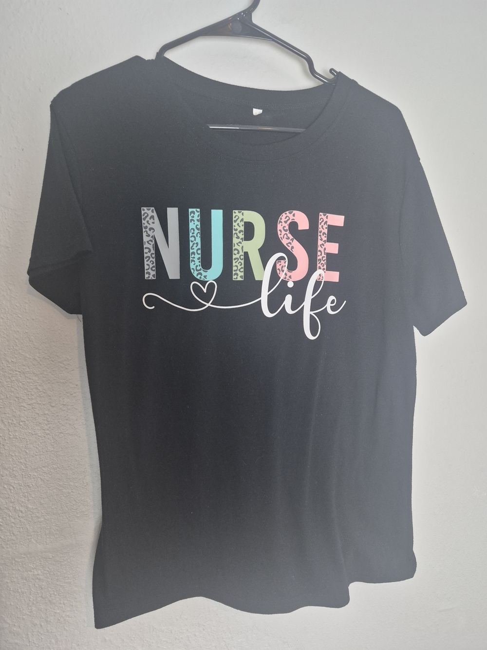 Nurse Life Graphic Tee - Black